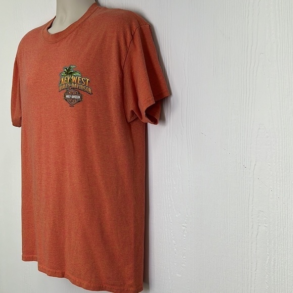 Harley Davidson - Key West Conch Republic Palm Tree & Pelicans Harley T Shirt LG - Picture 4 of 8